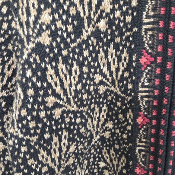 Nomadic Traders Womens Colorful Patterned Zip Up Cardigan Sweater Large Cottage - Picture 7 of 9